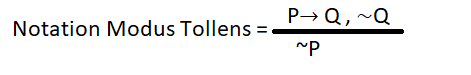 Modus Tollens in AI